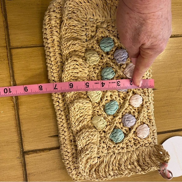 Clutch Straw Bag BTB Mini Cheri New Clutch Summer Bag - Picture 6 of 9